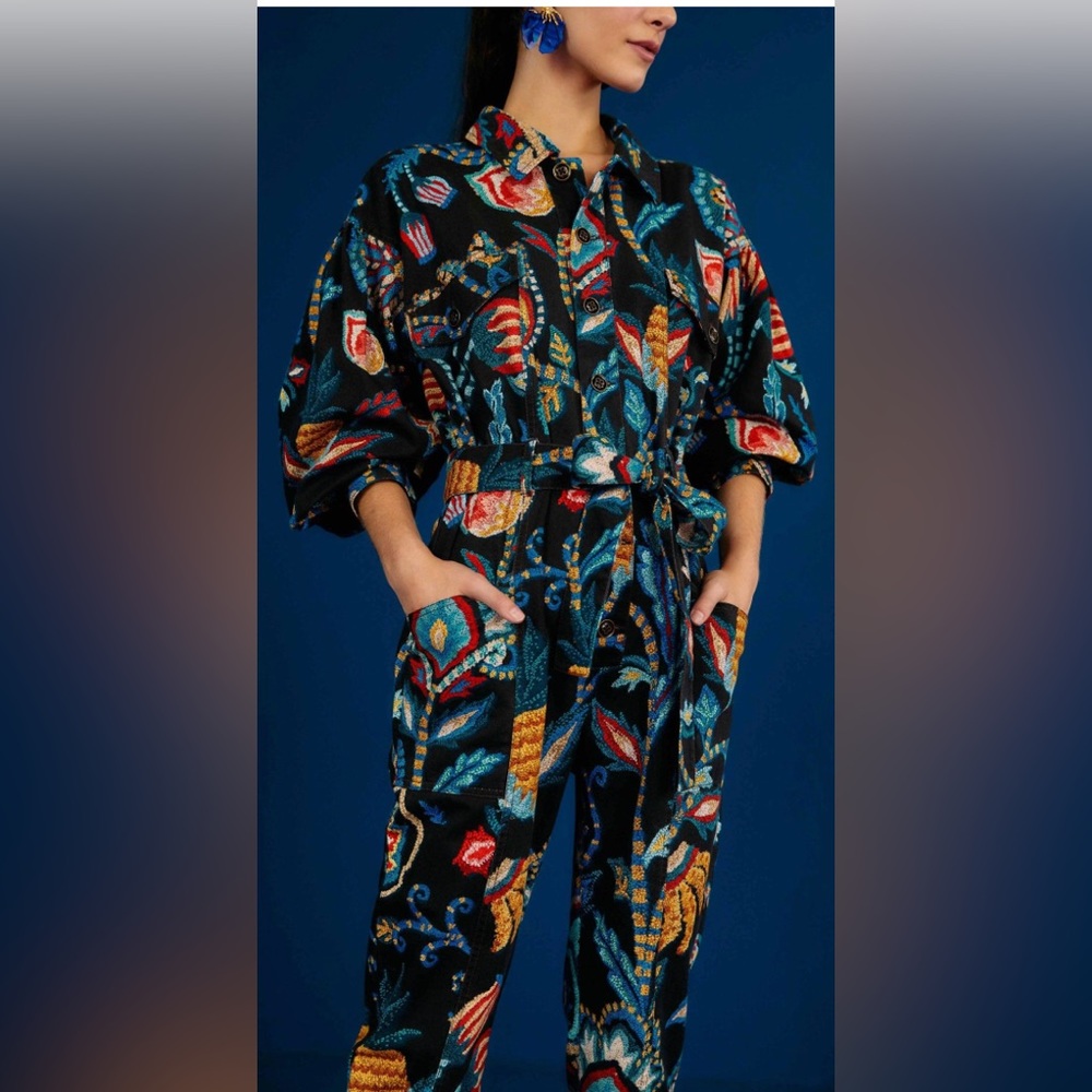 FARM Rio Multicolor Floral Jumpsuit - Picture 2 of 3